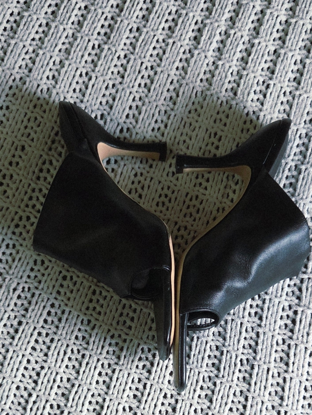 Tony Bianco Black Leather Sandal Size 7 - Picture 2 of 10
